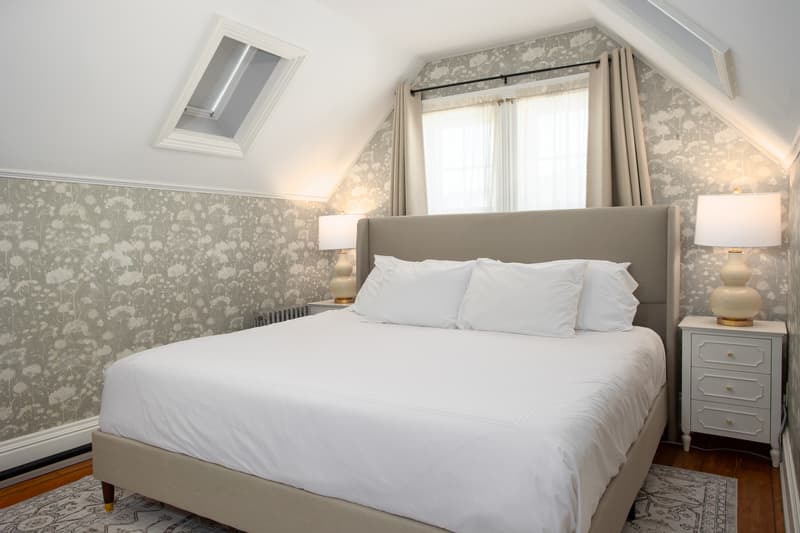 king sized bed in tranquil room